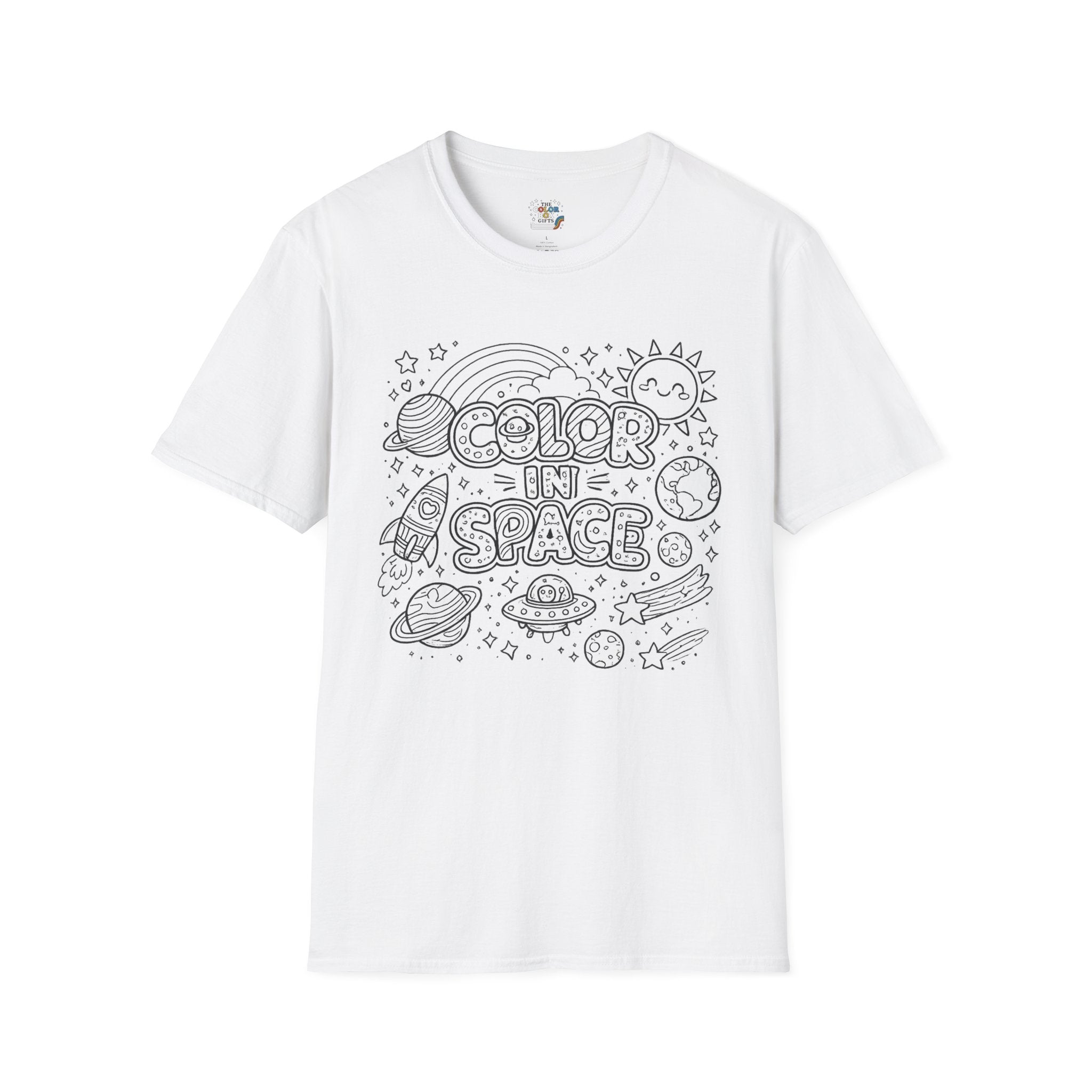 Space Color Your Own T-Shirt