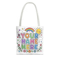 🖍️ Personalized Color Your Own Tote Bag