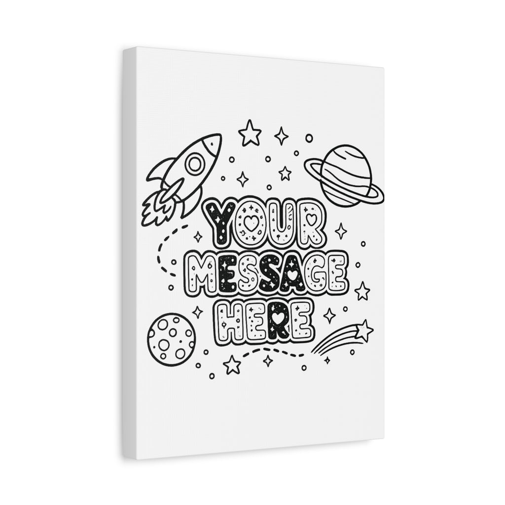 🖍️ Personalized Color Your Own Canvas