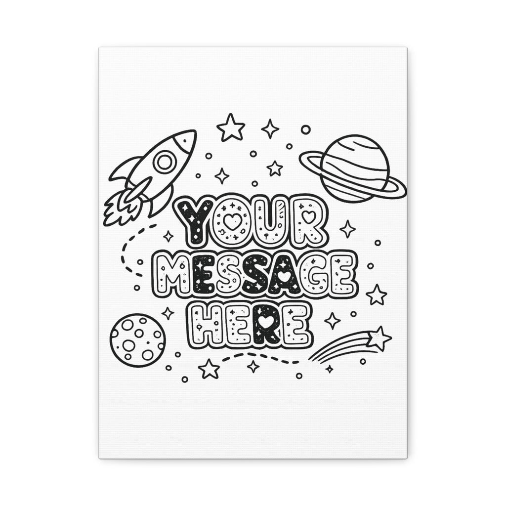 🖍️ Personalized Color Your Own Canvas